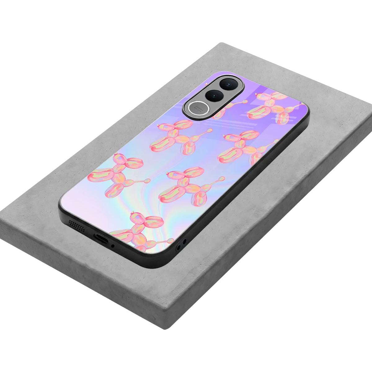 Unicorn Dreams stylish phone case for vivo v70 fe | glossy glass and slim fit