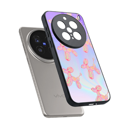 Unicorn Dreams sleek vivo x200 pro cover with tempered glass back and TPU edges
