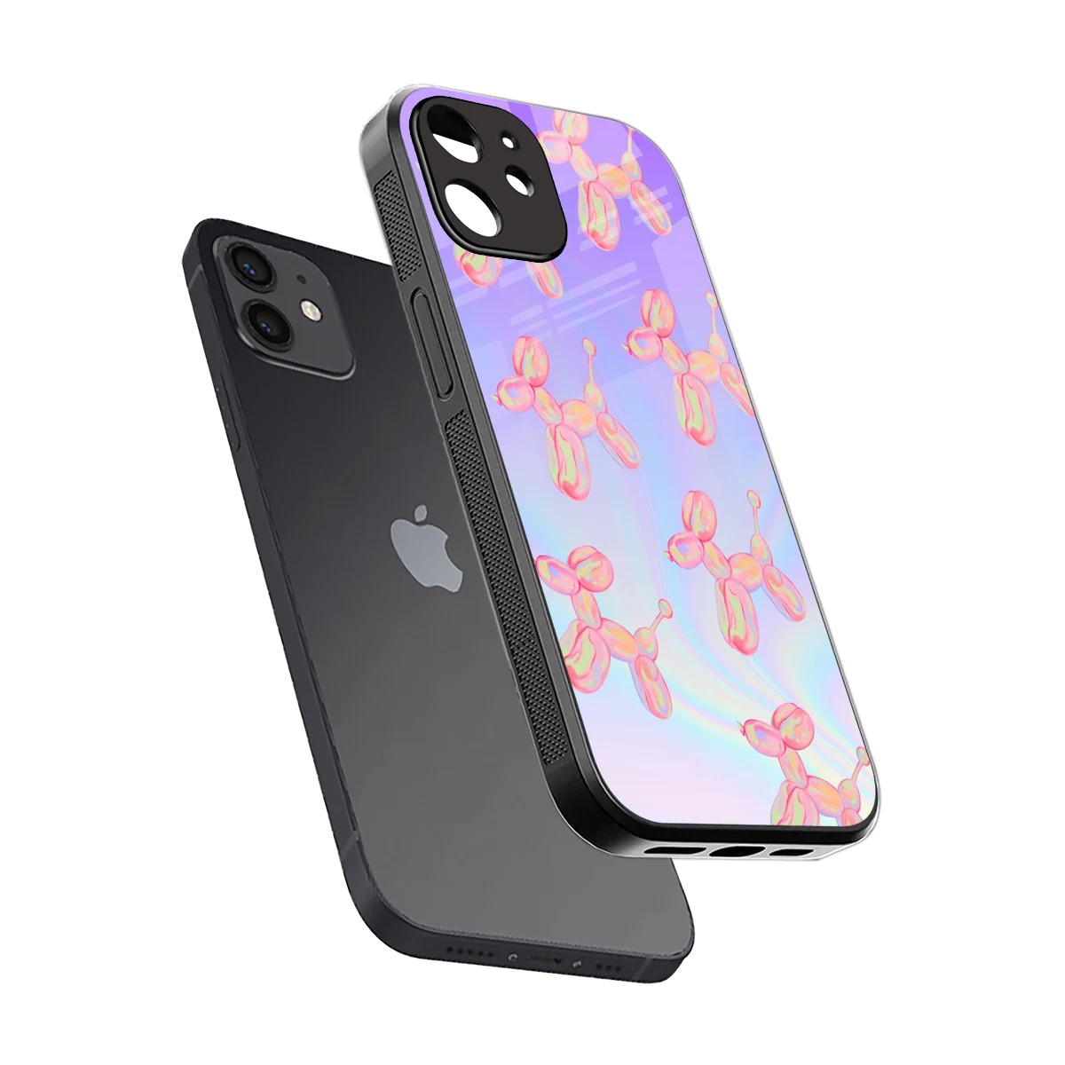 Unicorn Dreams sleek iphone 12 cover with tempered glass back and TPU edges