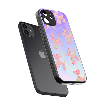 Unicorn Dreams sleek iphone 12 cover with tempered glass back and TPU edges