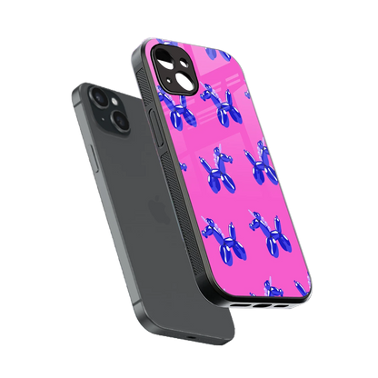 Unicorn sleek iphone 14 plus cover with tempered glass back and TPU edges
