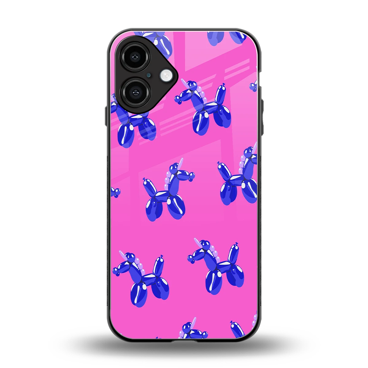 Unicorn back phone cover | glass case for iphone 16 plus