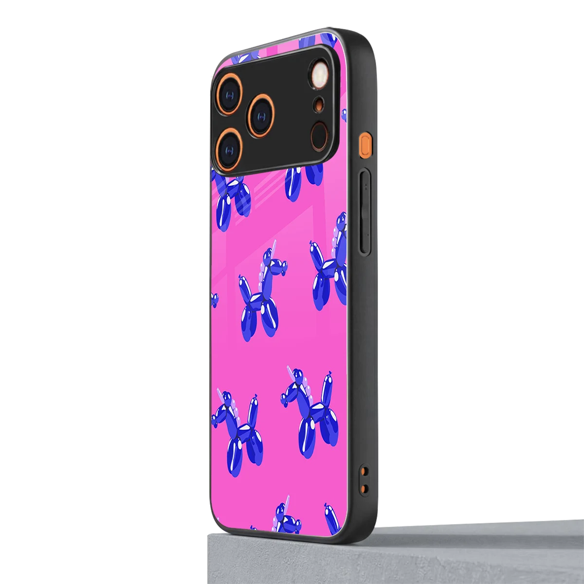 Unicorn iphone 17 pro mobile cover | shockproof glass phone case
