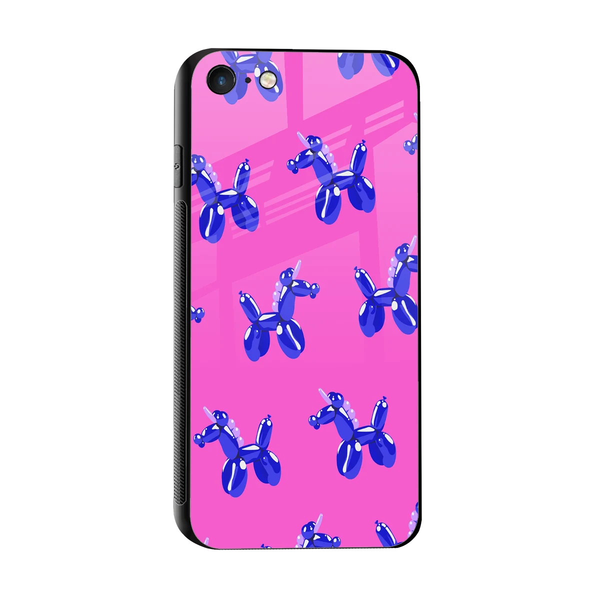 Unicorn sleek iphone 7 cover with tempered glass back and TPU edges