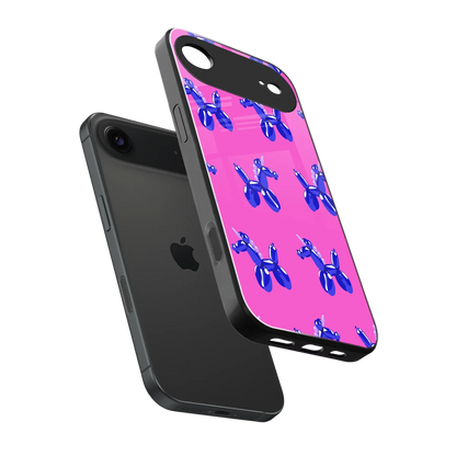 Unicorn sleek iphone air cover with tempered glass back and TPU edges