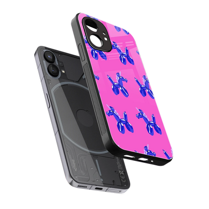 Unicorn sleek nothing phone 1 cover with tempered glass back and TPU edges