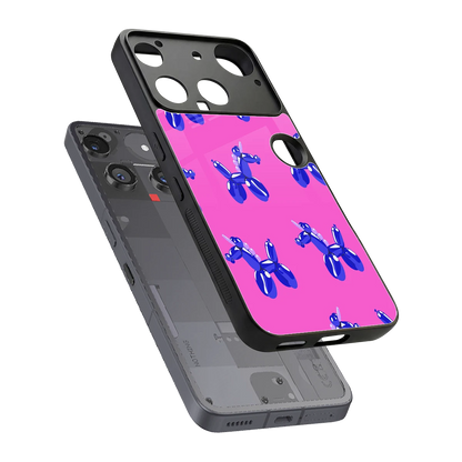 Unicorn sleek nothing phone 3 cover with tempered glass back and TPU edges