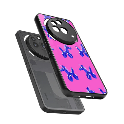 Unicorn sleek nothing phone 3a pro cover with tempered glass back and TPU edges