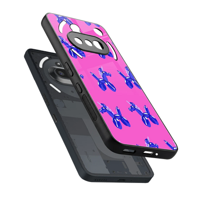 Unicorn sleek nothing phone 3a cover with tempered glass back and TPU edges