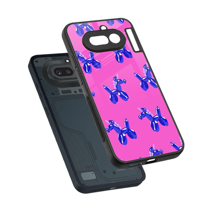 Unicorn sleek nothing phone 4a cover with tempered glass back and TPU edges