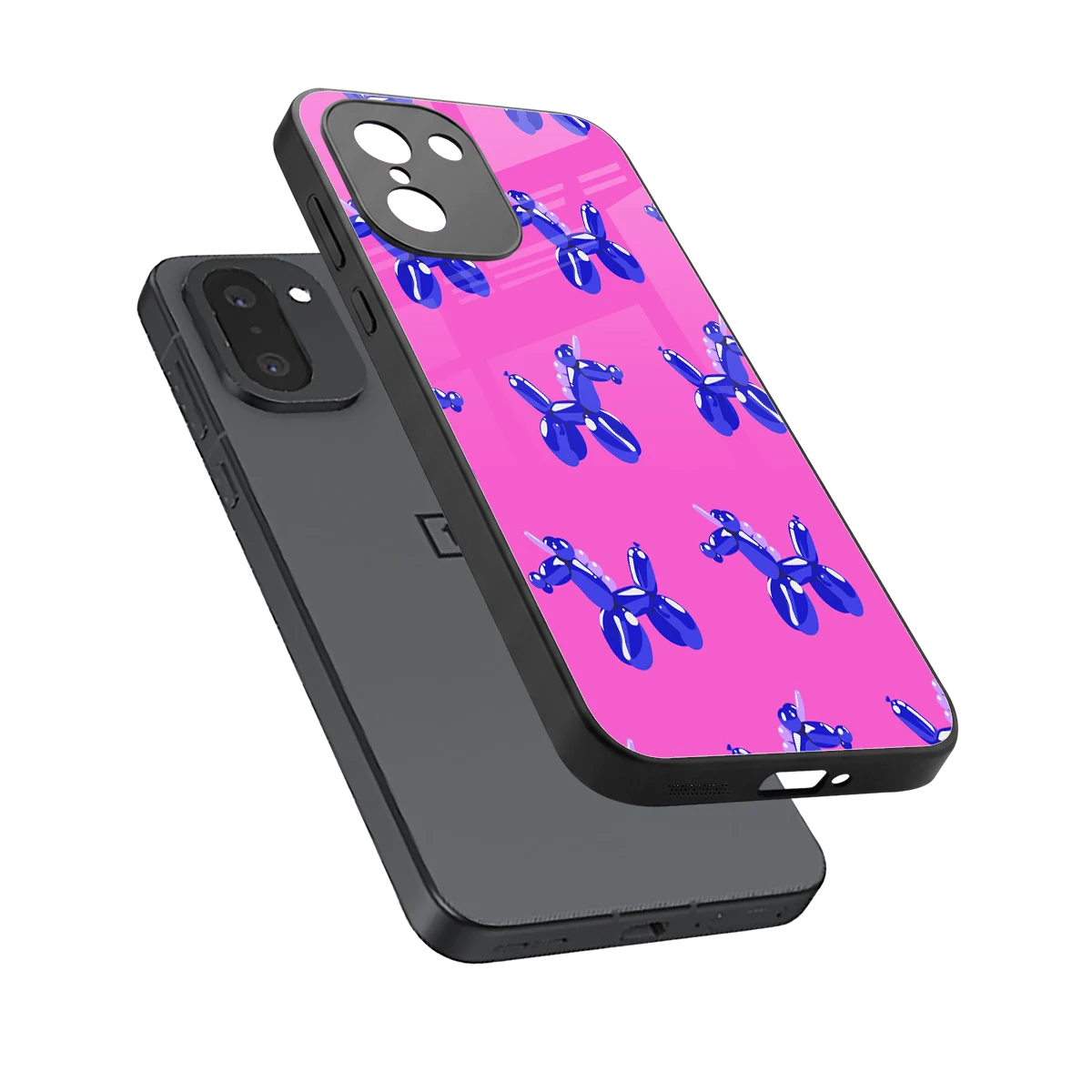 Unicorn sleek oneplus 15r cover with tempered glass back and TPU edges