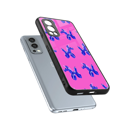 Unicorn sleek oneplus nord 2 cover with tempered glass back and TPU edges