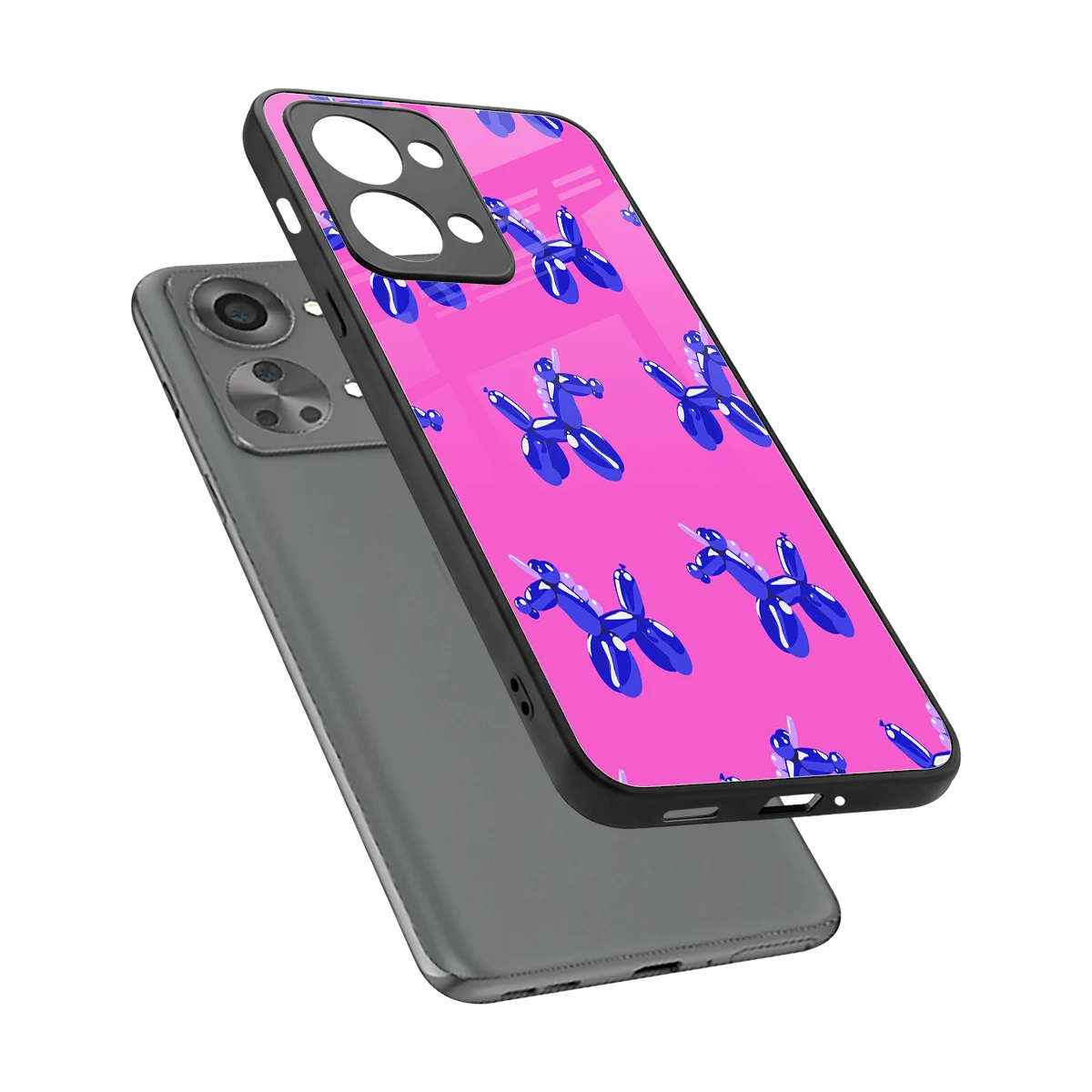 Unicorn sleek oneplus nord 2t cover with tempered glass back and TPU edges