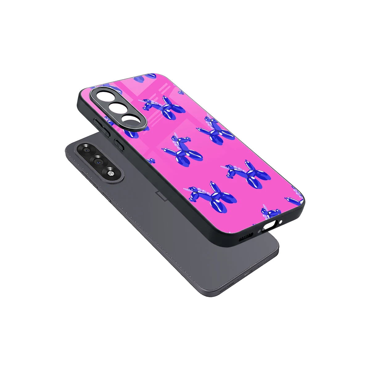 Unicorn sleek oneplus nord 5 cover with tempered glass back and TPU edges