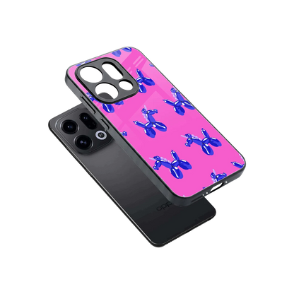 Unicorn sleek oppo find x9 cover with tempered glass back and TPU edges