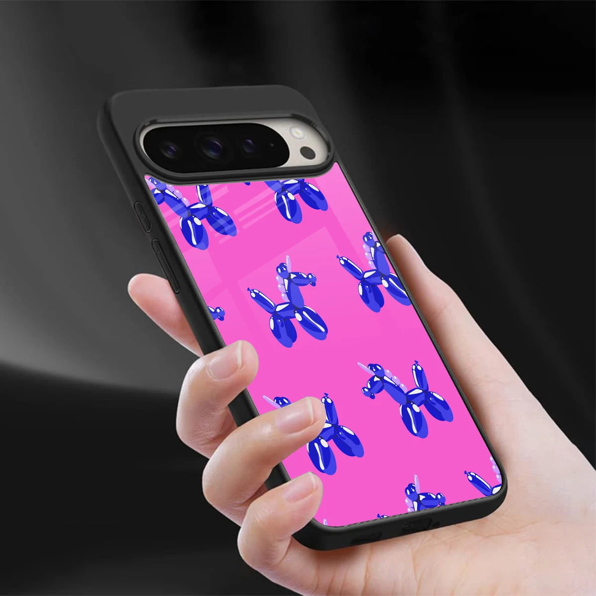 Unicorn sleek google pixel 9 pro xl cover with tempered glass back and TPU edges