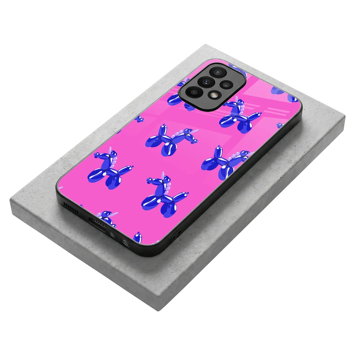 Unicorn stylish phone case for samsung galaxy a23 | glossy glass and slim fit