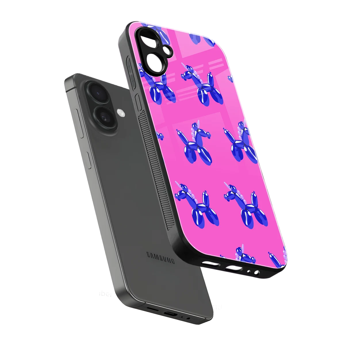 Unicorn sleek samsung galaxy a06 5g cover with tempered glass back and TPU edges
