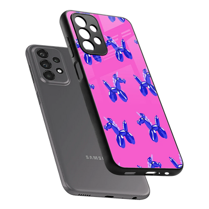 Unicorn sleek samsung galaxy a23 cover with tempered glass back and TPU edges
