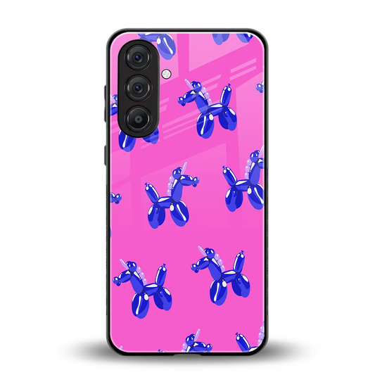 Unicorn back phone cover | glass case for samsung galaxy m35 5g