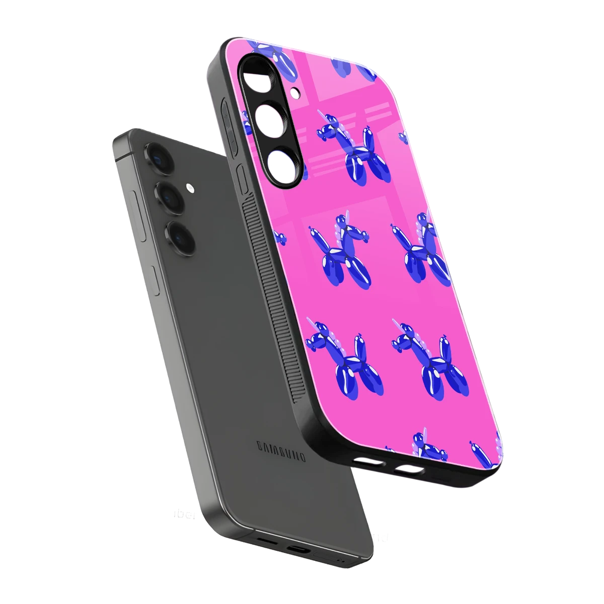 Unicorn sleek samsung galaxy s25 cover with tempered glass back and TPU edges
