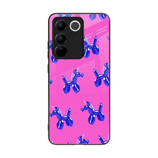 Unicorn back phone cover | glass case for vivo v27 5g