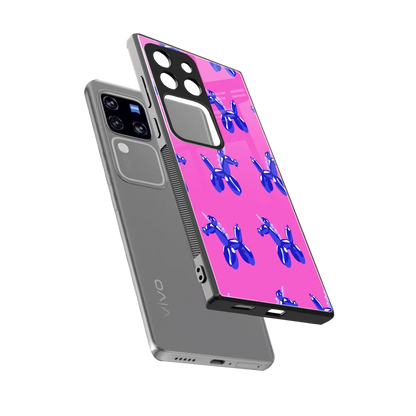 Unicorn sleekvivo v30 pro cover with tempered glass back and TPU edges