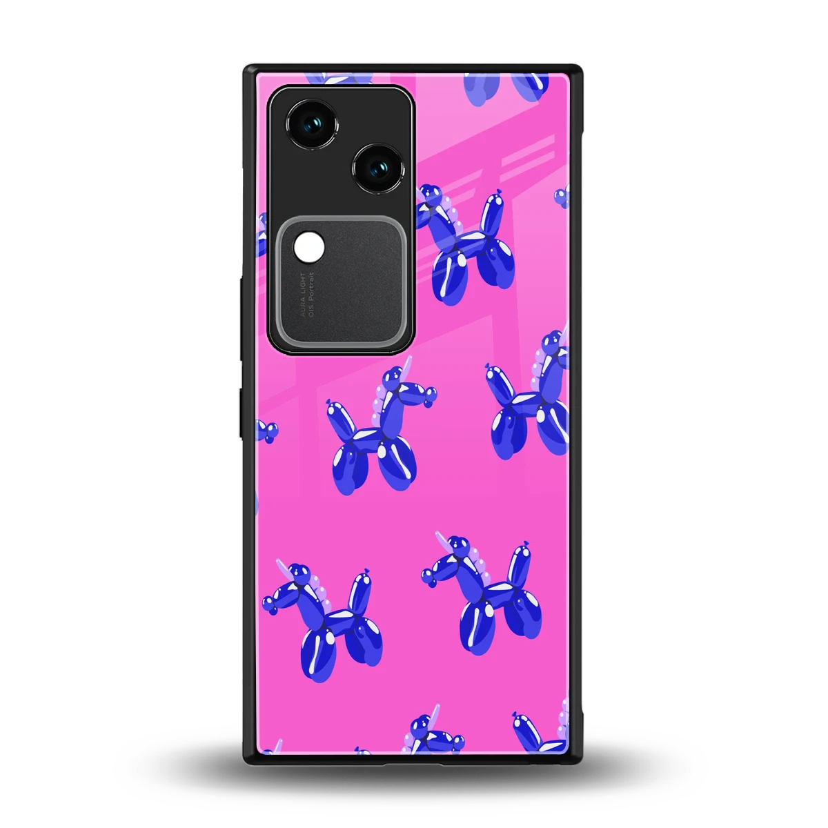 Unicorn back phone cover | glass case for vivo v30