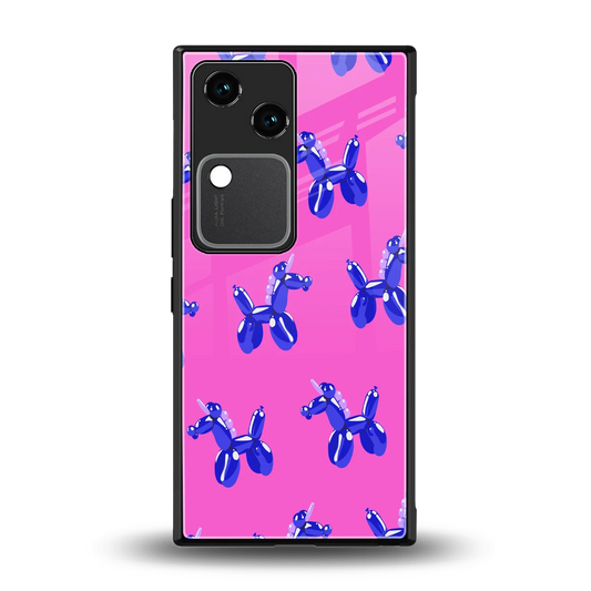 Unicorn back phone cover | glass case for vivo v30