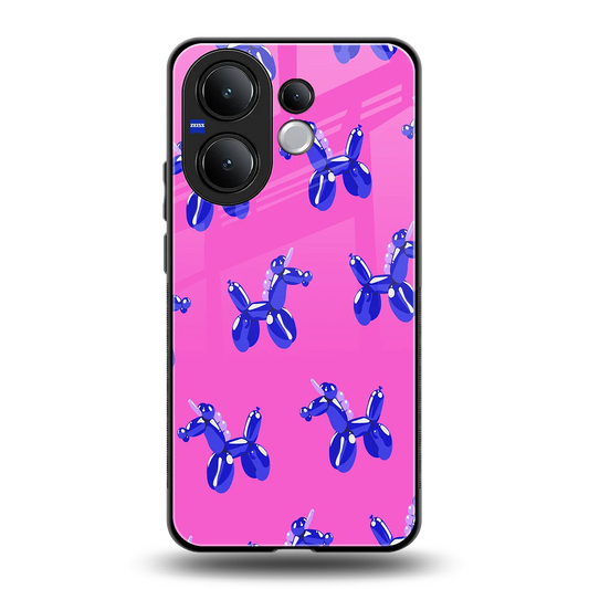 Unicorn back phone cover | glass case for vivo v60