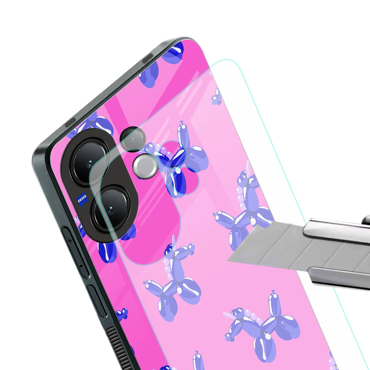 Unicorn stylish phone case for vivo v60 | glossy glass and slim fit