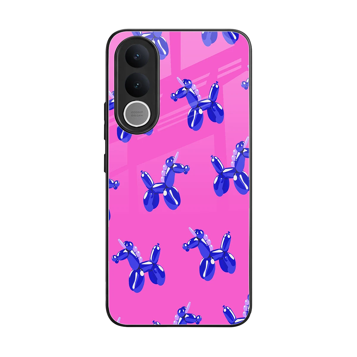 Unicorn back phone cover | glass case for vivo v70 fe