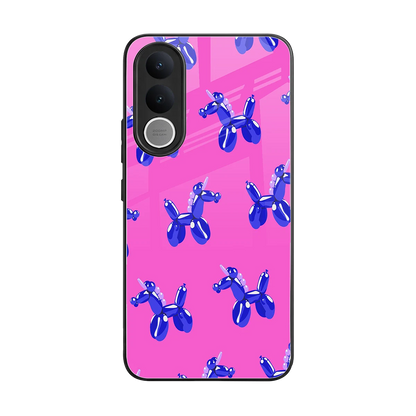 Unicorn back phone cover | glass case for vivo v70 fe