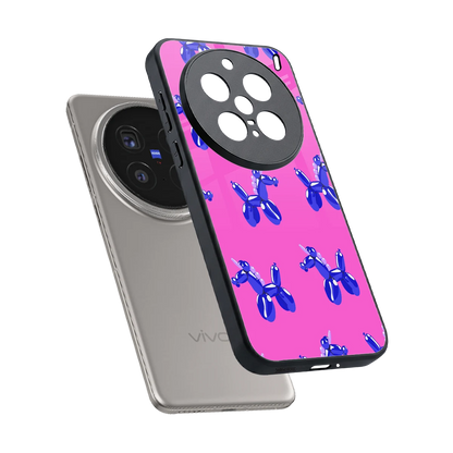 Unicorn sleek vivo x200 pro cover with tempered glass back and TPU edges