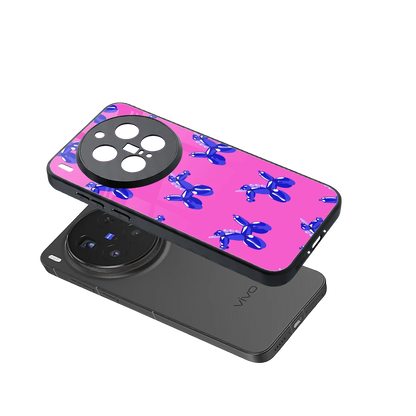 Unicorn sleek vivo x300 pro cover with tempered glass back and TPU edges