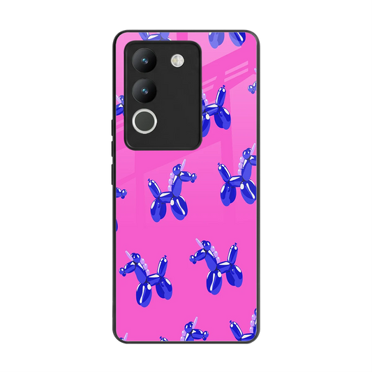 Unicorn back phone cover | glass case for vivo y200 5g