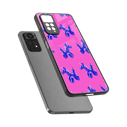Unicorn sleek redmi note 11 pro cover with tempered glass back and TPU edges