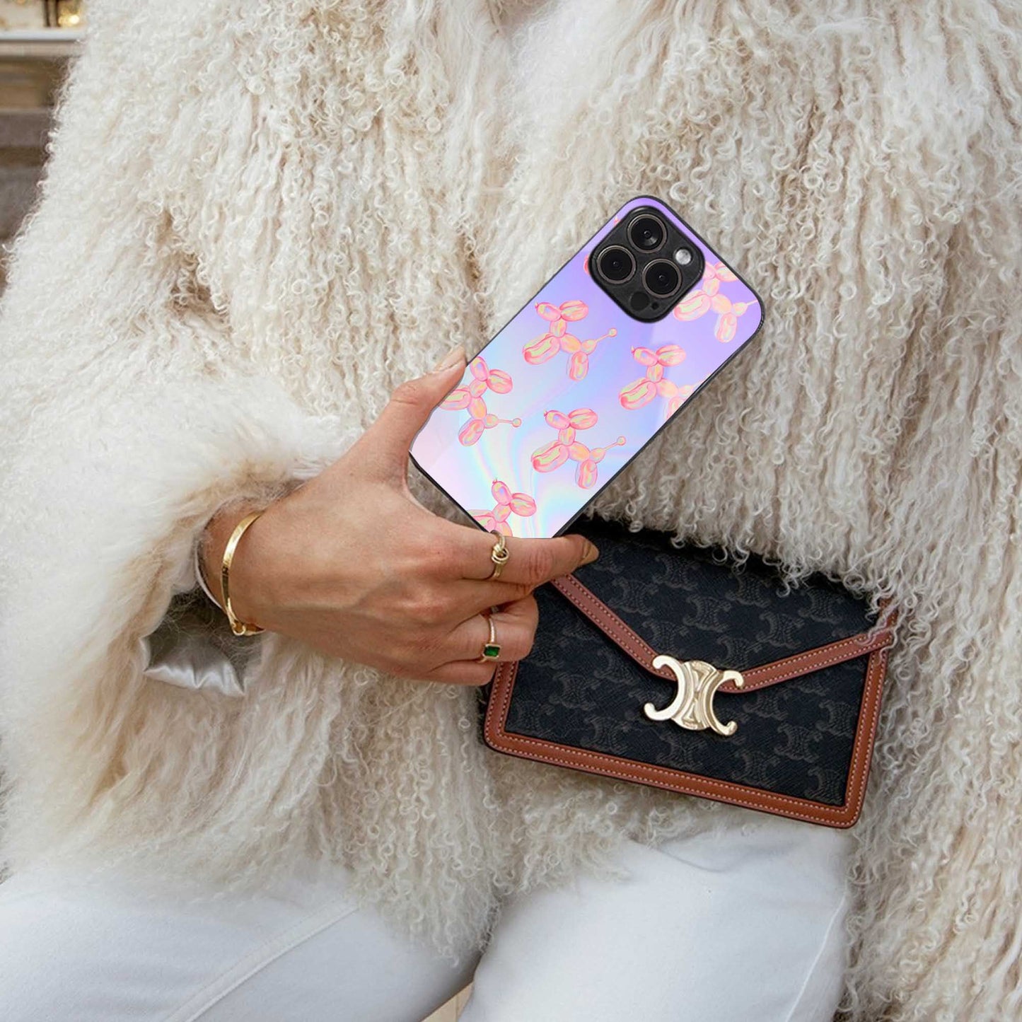 Unicorn Dreams luxury glass phone case for iPhone 16 | scratch and drop resistant