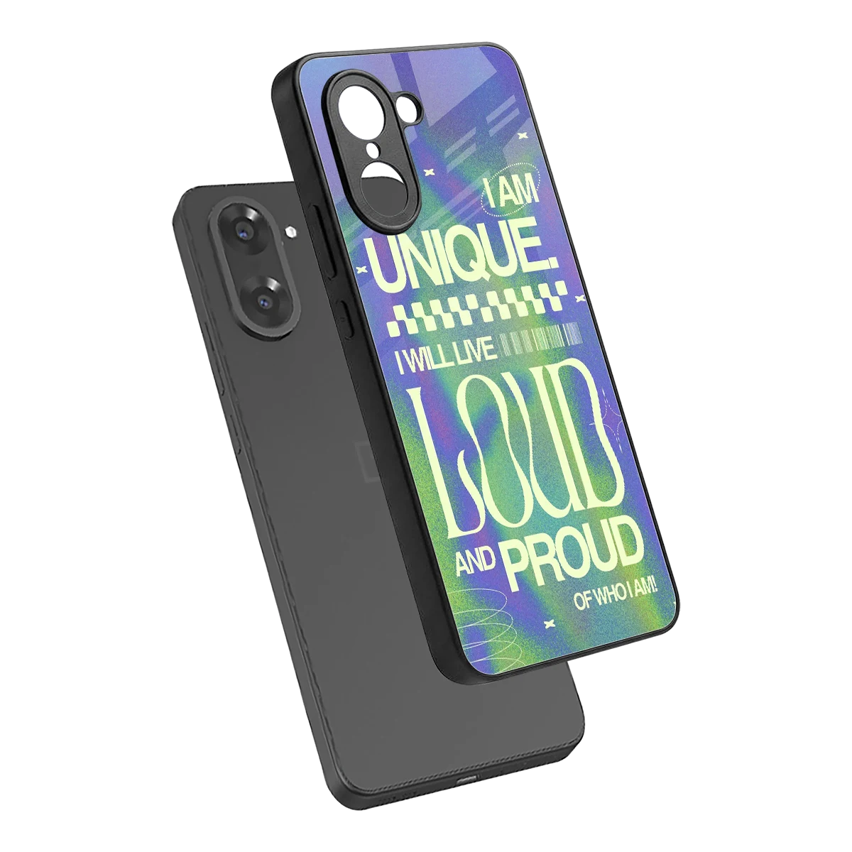 Uniquely Me sleek oneplus nord ce5 5g cover with tempered glass back and TPU edges