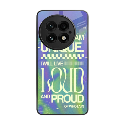 Uniquely Me back phone cover | glass case for oneplus 13