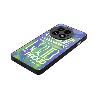 Uniquely Me stylish phone case for oneplus 13 | glossy glass and slim fit