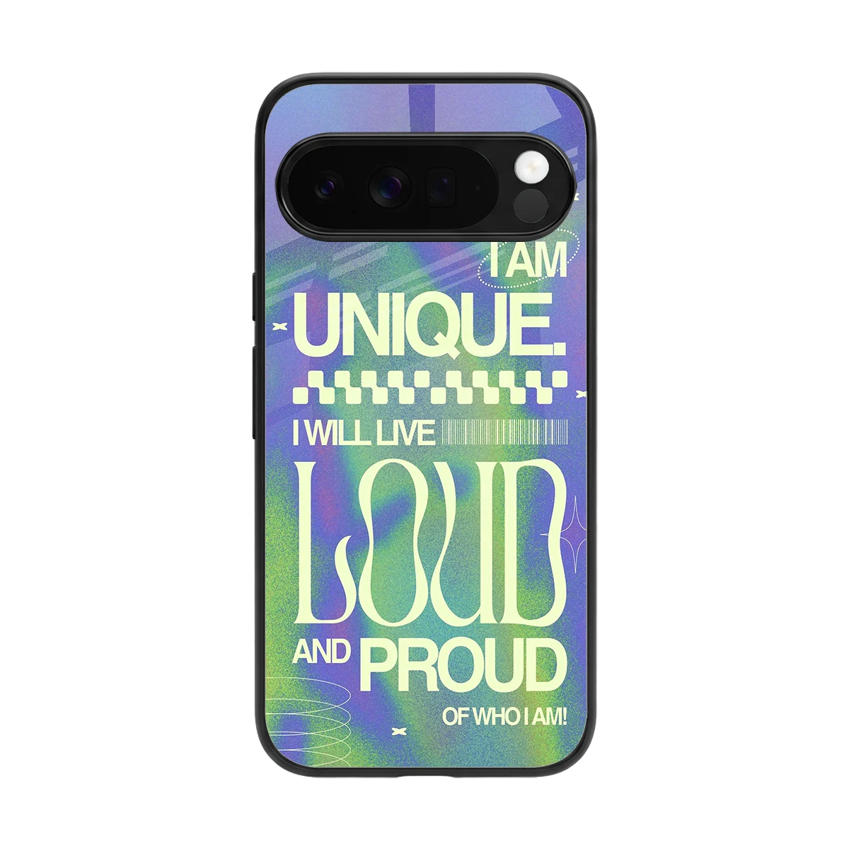 Uniquely Me back phone cover | glass case for google pixel 10 pro xl