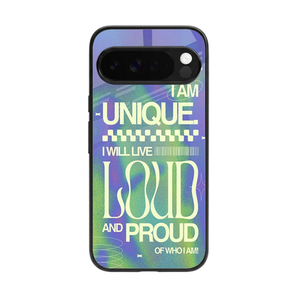 Uniquely Me back phone cover | glass case for google pixel 10 pro xl