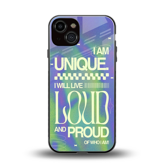 Uniquely Me back phone cover | glass case for iphone 13