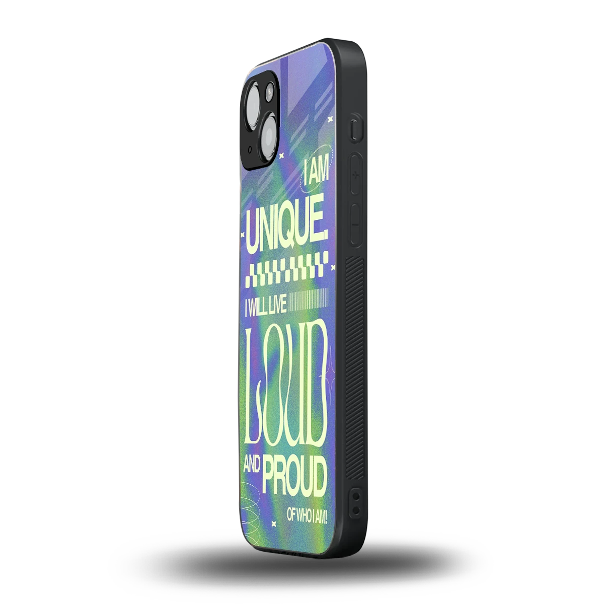 Uniquely Me iphone 14 plus mobile cover | shockproof glass phone case