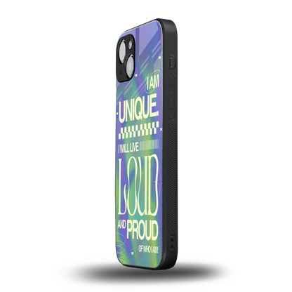 Uniquely Me iphone 14 plus mobile cover | shockproof glass phone case