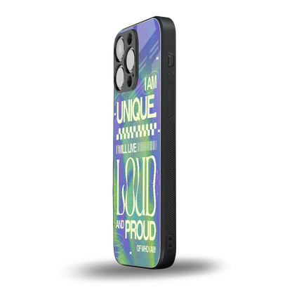 Uniquely Me iphone 15 pro max mobile cover | shockproof glass phone case