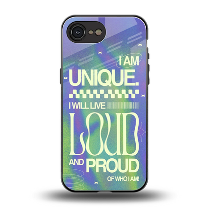 Uniquely Me back phone cover | glass case for iphone 16e