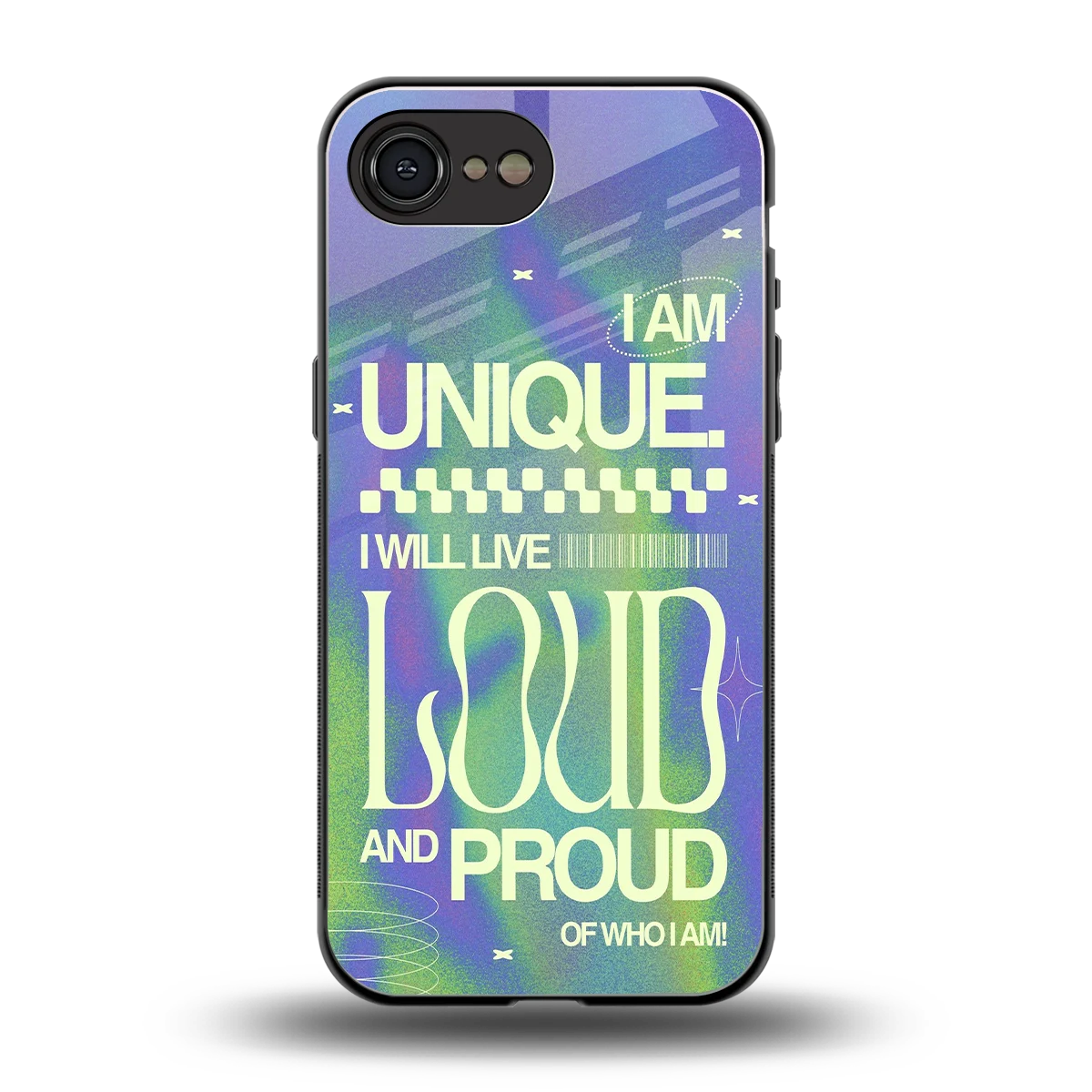 Uniquely Me back phone cover | glass case for iphone 17e