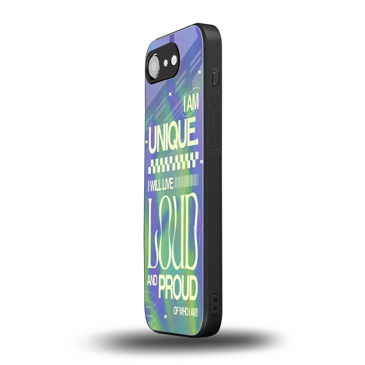 Uniquely Me iphone 16e mobile cover | shockproof glass phone case